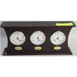 3 TIME-ZONE CLOCK