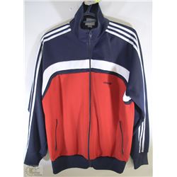 VINTAGE 1980'S ADIDAS SIZE LARGE ZIP UP JACKET