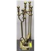 Image 1 : SOLID BRASS FIRE PLACE SET