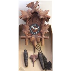 ANTIQUE MANOR CUCKOO WOOD CLOCK - WORKS