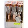 Image 1 : LOT OF 12 NEW COPPER COLOURED SOLAR YARD LIGHTS