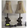 Image 1 : PAIR OF METAL ELEPHANT LAMPS
