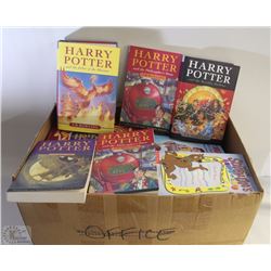 BOX OF ASSORTED TEENAGER BOOKS INCL. MANY HARRY