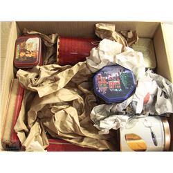 BOX OF COLLECTIBLE TINS