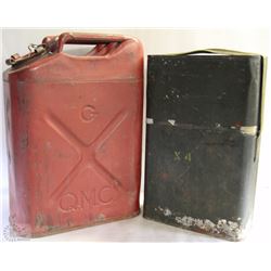 VINTAGE US ARMY GAS CAN + VINTAGE AMMO CAN