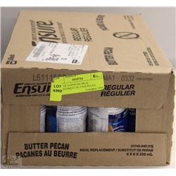 CASE OF 24 ENSURE MEAL REPLACEMENT BUTTER PECAN