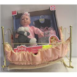 BABY EMMA DOLL & CRIB