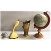 Image 1 : VINTAGE ROTARY PHONE WITH SIGNAL ,DESK GLOBE AND