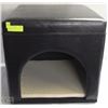 Image 1 : LEATHER FOOT STOOL/PET HOUSE 18" X 18"
