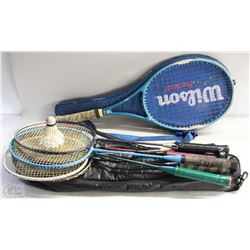 WILSON PRO STAFF TENNIS RACKET+CASE+BADMINTON