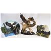 Image 1 : 3 EAGLE FIGURINES
