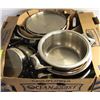 Image 1 : 5 STAINLESS STEEL ITALIAN  18/10 POTS & 1 COLANDER