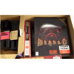 BOX OF PUZZLES AND PC GAMES