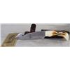 Image 1 : 7¼" HAND MADE BONE HANDLE KNIFE W/ SHEATH