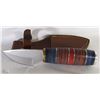 Image 1 : NEW PAKKA WOOD HANDLE HUNTING KNIFE WITH LEATHER