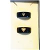 Image 1 : LOT OF 2 SUPER MAN LOGO RINGS BLUE & BLACK