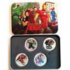 Image 1 : 4 AVENGER COLORIZED COIN TOKENS