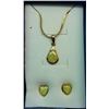 Image 1 : LAB CREATED OPAL PENDANT & STUD EARRINGS