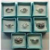 Image 1 : LOT OF 8 FASHION RINGS, SWAROVSKI CRYSTAL