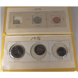 1976 CANADIAN 6 COIN SET INCLUDING $1, 50 CENT,