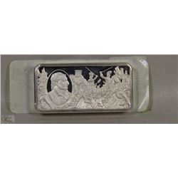 #2) 2.08 OUNCES .925 STERLING SILVER BAR