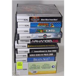 BUNDLE OF NINTENDO DS GAMES