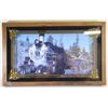 Image 1 : 13 X 21 FRAMED TRAIN ENGINE CLOCK
