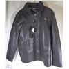 Image 1 : NEW EMPORIO FAUX LEATHER BLACK JACKET W/CORDUROY
