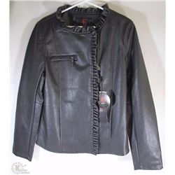 NEW EMPORIO FAUX LEATHER LADIES JACKET SIZE MEDIUM