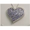 Image 1 : #11-STERLING SILVER TANZANITE (14CT) PENDANT