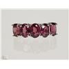Image 1 : #12-10KT GOLD GARNET (2.98CT) RING SIZE 6-1/4