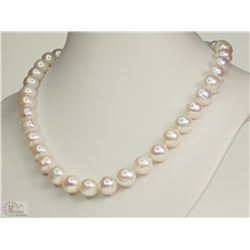 #21-STERLING SILVER CLASP PEARL NECKLACE