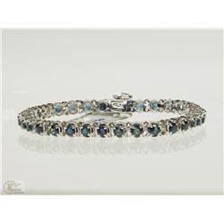 #26-STERLING SILVER SAPPHIRE BRACELET