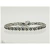 Image 1 : #26-STERLING SILVER SAPPHIRE BRACELET