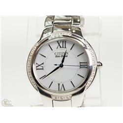 #28-CITIZEN ECO-DRIVE WATCH W/ DIAMONDS ON THE