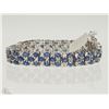 Image 1 : #32-STERLING SILVER SAPPHIRE BRACELET