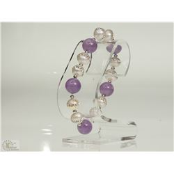 #34-PEARL AND AMETHYST BRACELET