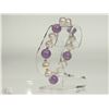 Image 1 : #34-PEARL AND AMETHYST BRACELET