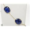 Image 1 : #35-14KT GOLD ENHANCED SAPPHIRE BRACELET