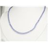 Image 2 : #37-14KT GOLD CLASP TANZANITE BRACELET