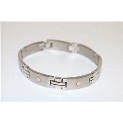 BIG BRAND STAINLESS STEEL W/ 14K YELLOW SOLID GOLD