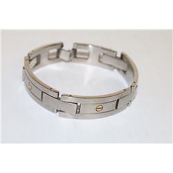 BIG BRAND STAINLESS STEEL W/ 18K YELLOW SOLID GOLD