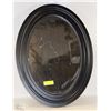 Image 1 : BLACK OVAL FRAMED MIRROR