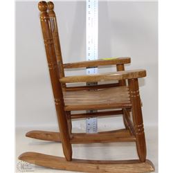 KIDS WOODEN ROCKING CHAIR