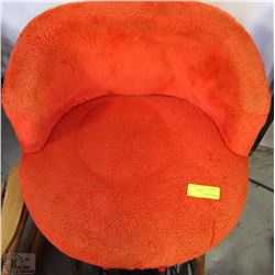 ORANGE VINTAGE ROUND CHAIR
