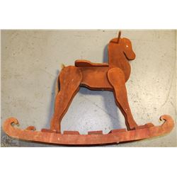 WOODEN ROCKING HORSE