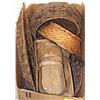 Image 1 : BOX OF ASSORTED WICKER BASKETS