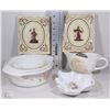 Image 1 : FLAT WITH A SET OF 3 SERVING DISHES, GRAVY DISH,