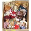 Image 1 : LARGE BOX OF ASSORTED COLLECTORS DOLLS, STANDS