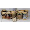 Image 1 : BOX OF 11 BEER STIENS OF MATCHING STYLE+THEME